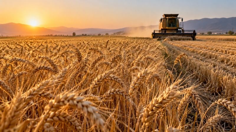 مزرعه گندم و برداشت محصول در گزارش قیمت خرید تضمینی