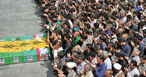 تشییع 5 شهید مدافع حرم در مشهد و انزلی