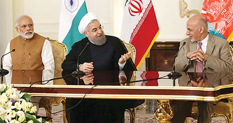 موافقت‌نامه بین المللی چابهار بین ایران هند و افغانستان امضا شد