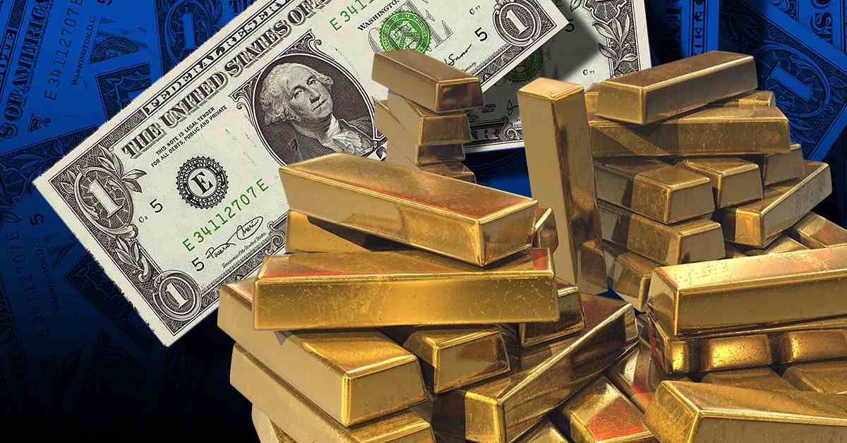 طلا در مقابل دلار آمریکا