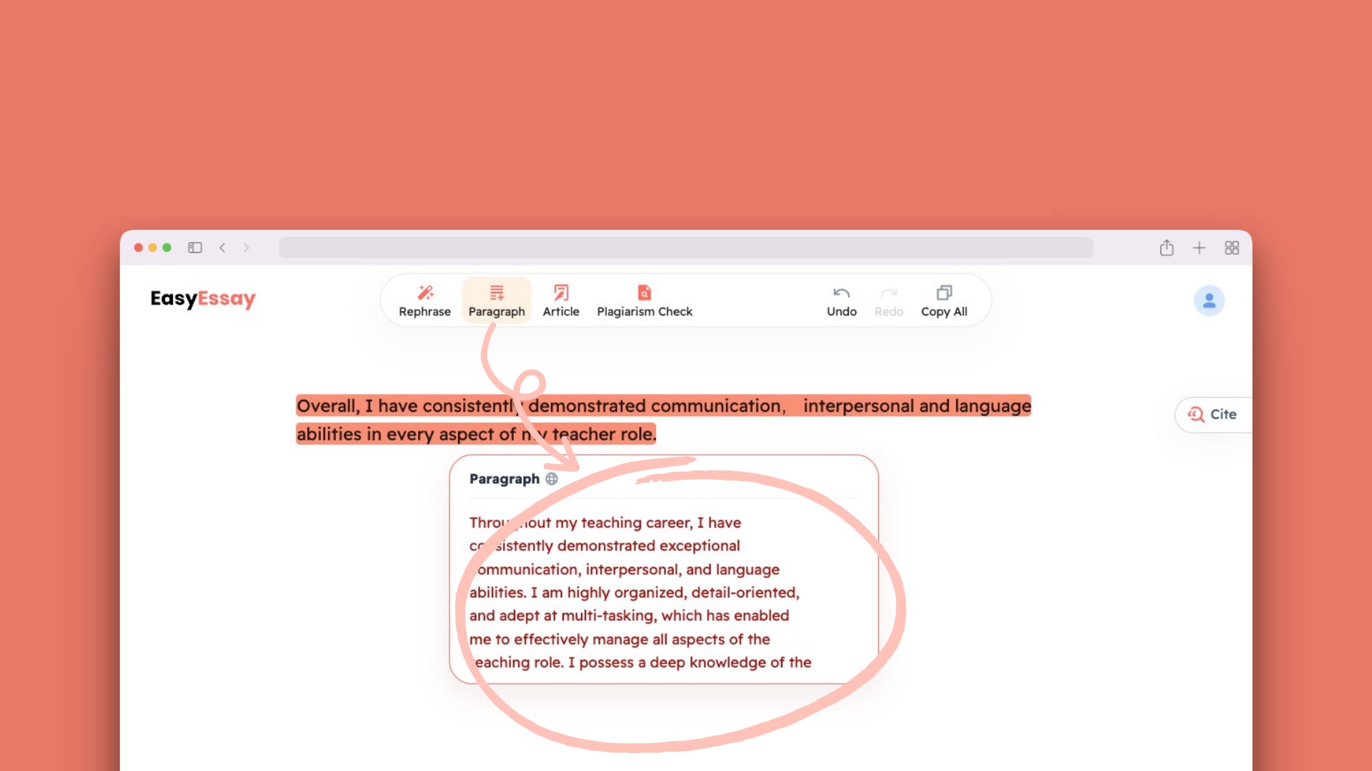 شکستن متن به پاراگراف های کوتاه