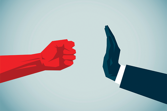 دست از جنگیدن بردارید