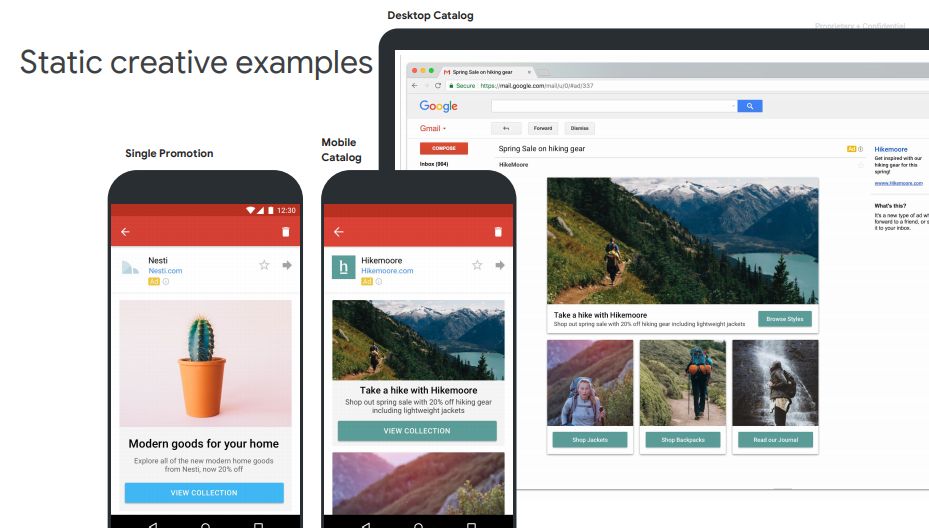 تبلیغات جیمیل