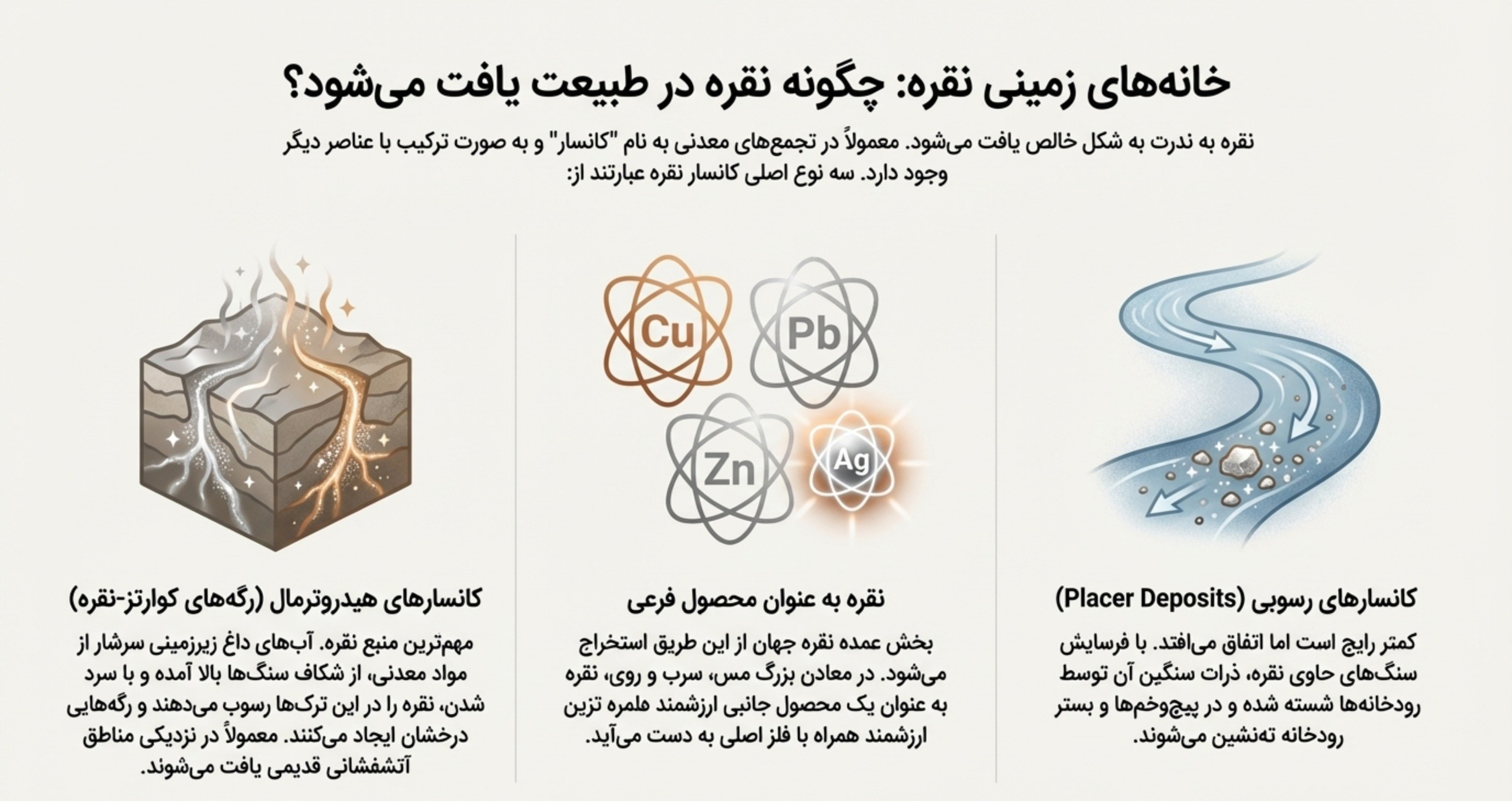 خانه های زمینی نقره: چگونه نقره در طبیعبت یافت می شود؟
