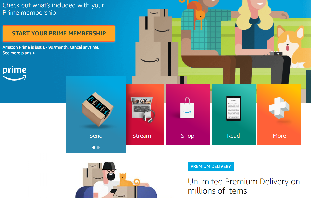 برنامه وفادای عضویت پرایم در شرکت آمازون