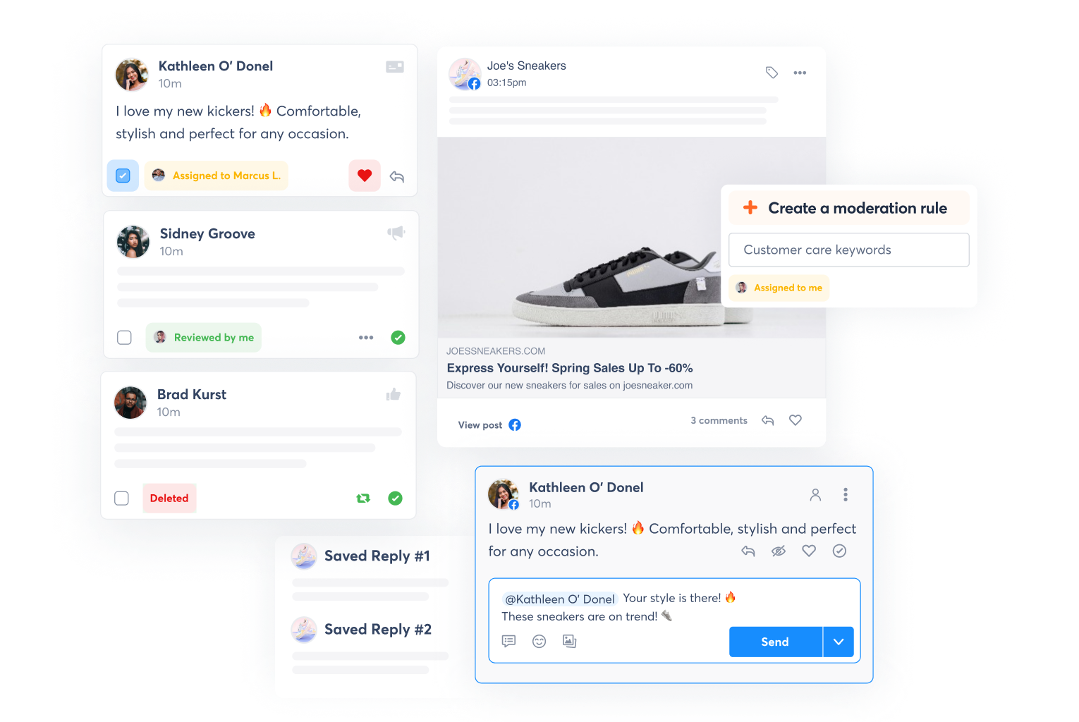 حضور فعال در بخش نظرات و پیام ها