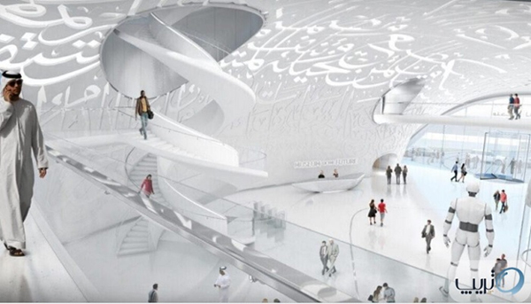 نمایی از درون موزه آینده دبی